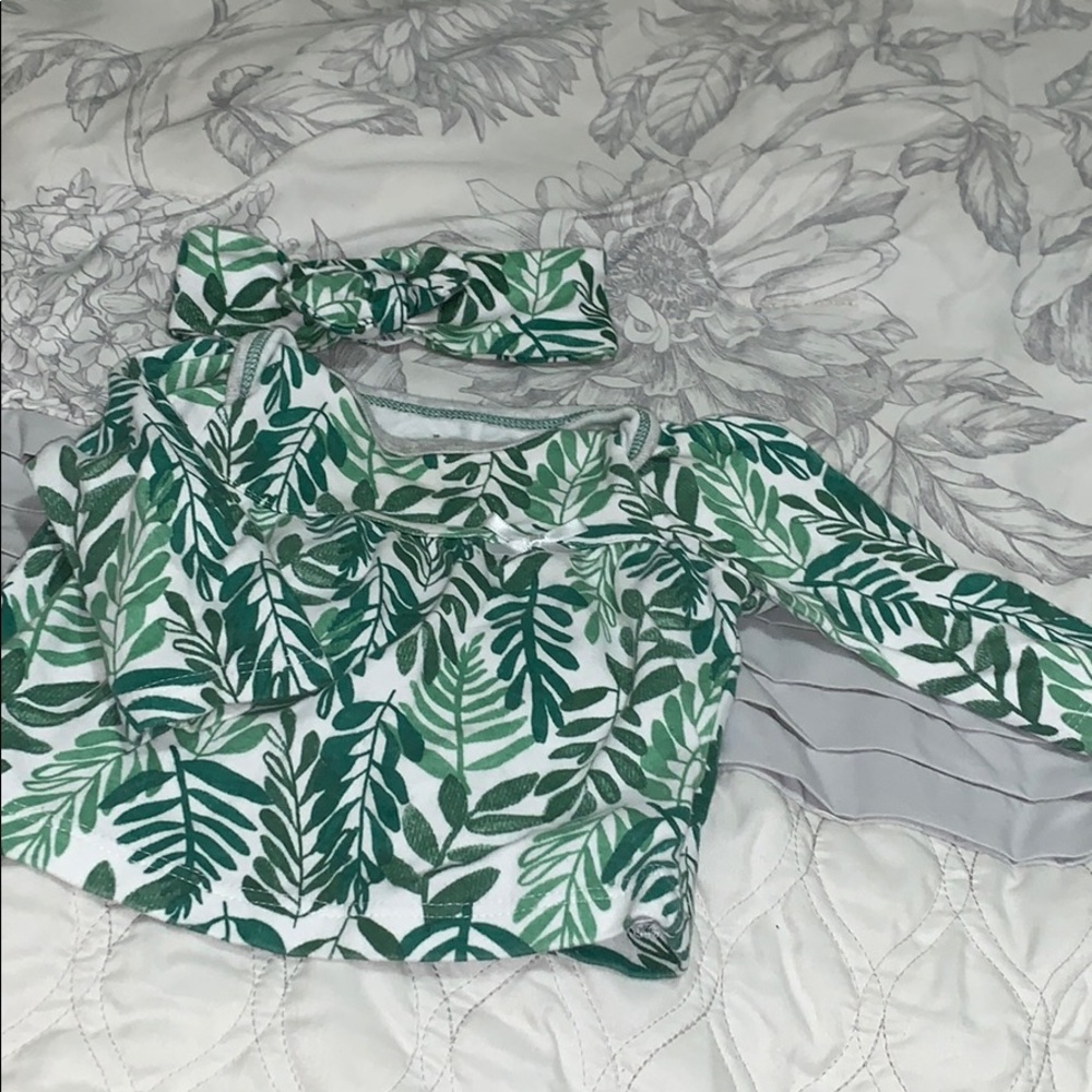 Baby Girl Top and Headband